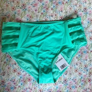 NWT High Waisted Swim Bottoms by Heat